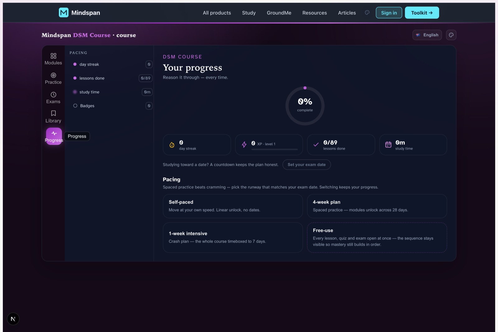 DSM-5-TR Tools — Progress