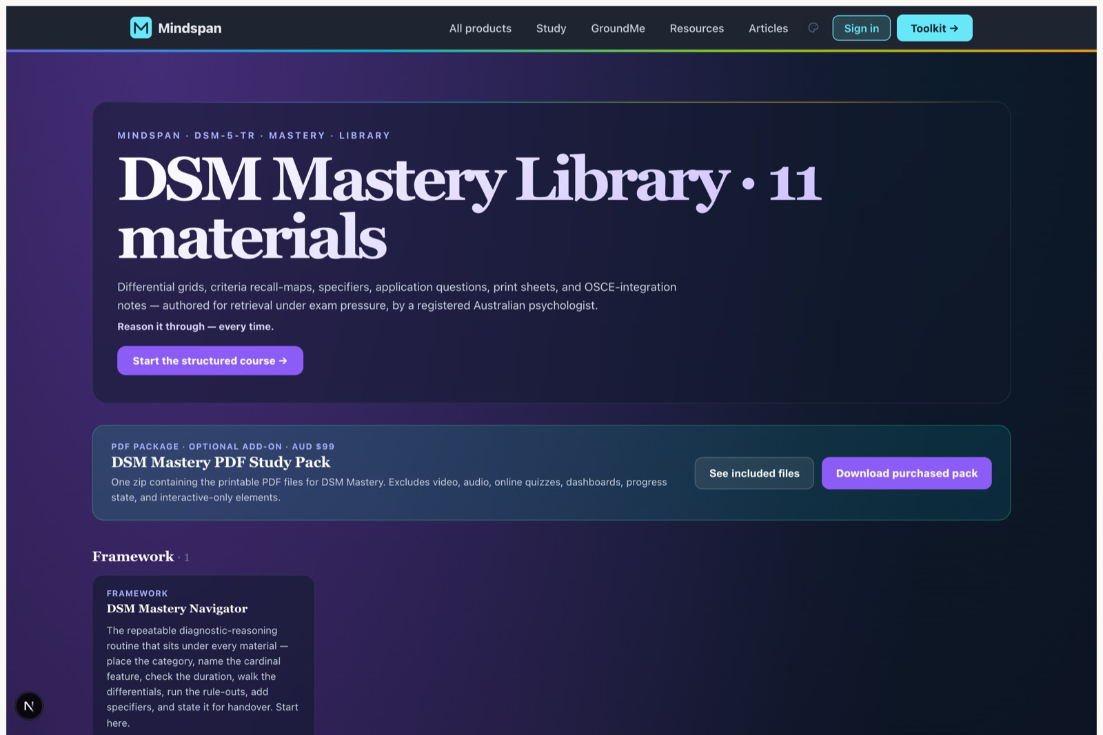 DSM-5-TR Tools — Reference library